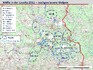 Teritoria vlčích smeček v Lužici v roce 2011. Čárkovaný ovál značí potvrzenou smečku, tečkovaný ovál smečku, jejíž status je nejistý. Zkratky názvů smeček jsou vysvětleny vlevo nahoře, většinou jde o pojmenování související s oblastí, kde se smečka vyskytuje. Město v těsné blízkosti nuly na měřítku je Budyšín (Bautzen), město mezi smečkami LB, WE a SP je Chotěbuz (Cottbus) Teritoria vlčích smeček v Lužici v roce 2011. Čárkovaný ovál značí potvrzenou smečku, tečkovaný ovál smečku, jejíž status je nejistý. Zkratky názvů smeček jsou vysvětleny vlevo nahoře, většinou jde o pojmenování související s oblastí, kde se smečka vyskytuje. Město v těsné blízkosti nuly na měřítku je Budyšín (Bautzen), město mezi smečkami LB, WE a SP je Chotěbuz (Cottbus)